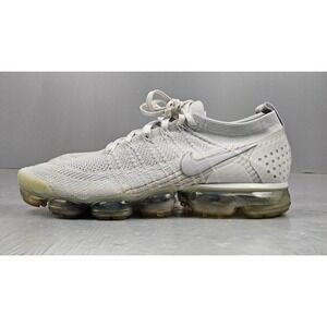 Nike Air VaporMax  Flyknit 2 Sneaker Mens 12 White Athletic Shoes 942842-105